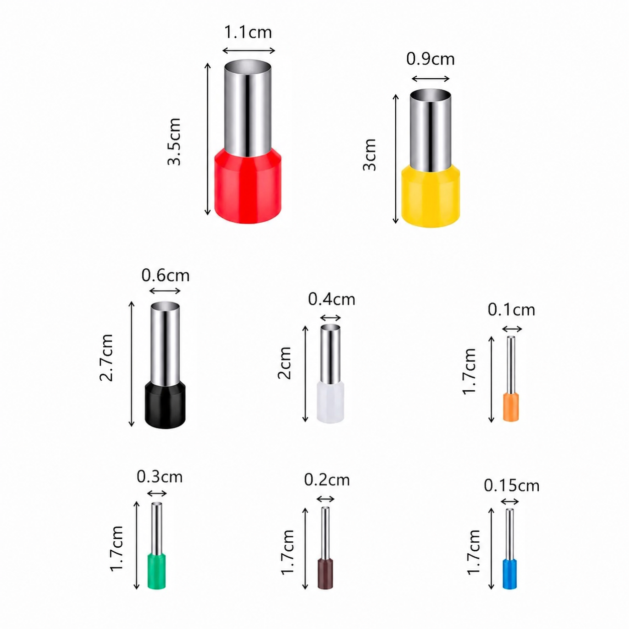 Kit de 8 emporte-pièces ronds pour pâte polymère et bijoux DIY