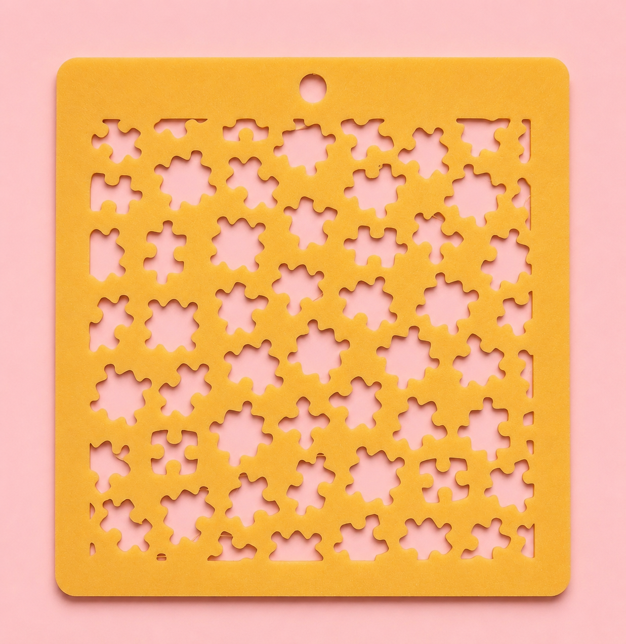 Stencil motif puzzle pour pâte polymère – Pochoir texture puzzle – ST-13