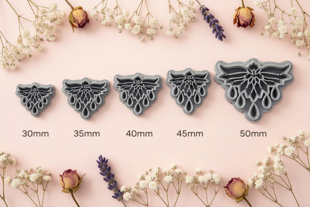 Emporte-pièce Abeille Gouttes Élégantes – 30 à 50 mm au choix – Découpe bijoux pâte polymère – Fabriqué en France. EP-76