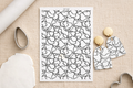Feuille de transfert motif lignes abstraites noir et blanc pour pâte polymère – décor bijoux DIY – 9,5 x 14 cm. TF63