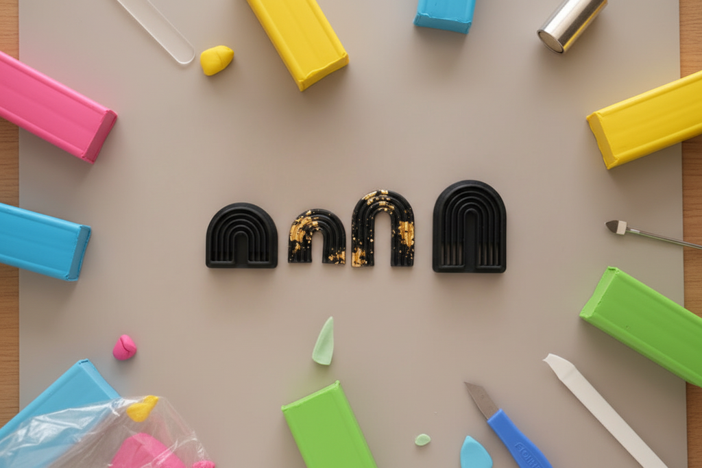 Lot de 2 emporte-pièces arche pour bijoux DIY – Forme arc graphique
