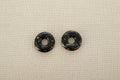 Pampilles Donut noires et feuille d'or