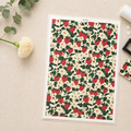 Feuille de transfert fraises pour pâte polymère – 9,5 x 14 cm – création bijoux DIY. TF68