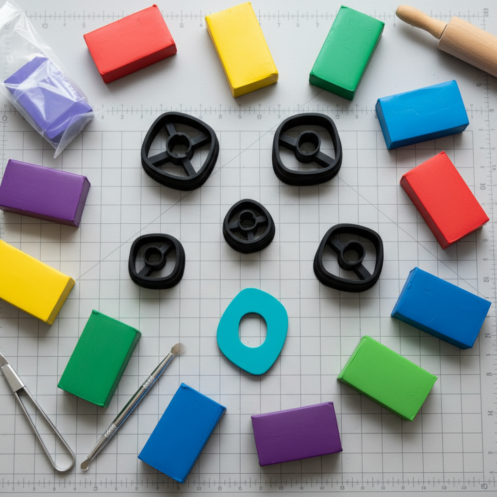 Emporte-pièce rond au choix 20 mm à 40 mm – Découpe pâte polymère FIMO – Outil bijoux DIY – Fabriqué en France EP-29