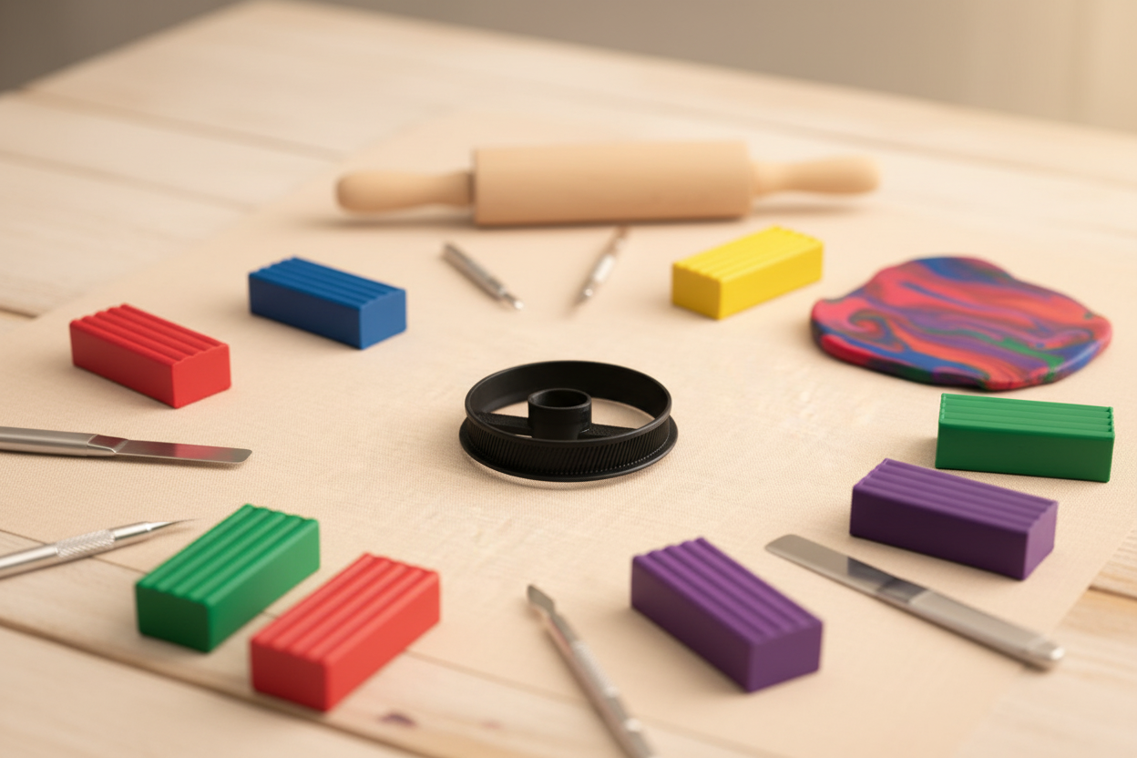 Emporte-pièce oval au choix 20 à 40 mm – Découpe pâte polymère FIMO – Outil bijoux DIY – Fabriqué en France. EP-28