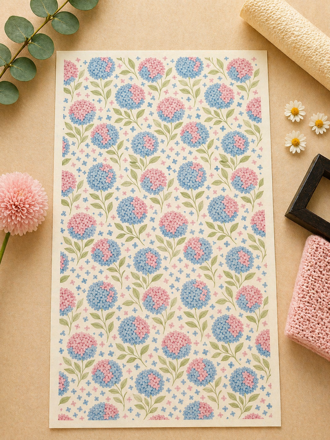 Feuille de transfert pour pâte polymère  – 7,5 x 12 cm – création bijoux DIY. TF126
