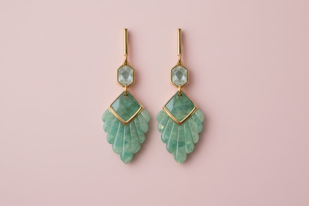 Emporte-pièce pour bijoux – DIY boucles d’oreilles – Forme ajourée graphique – 4 cm. EP-19