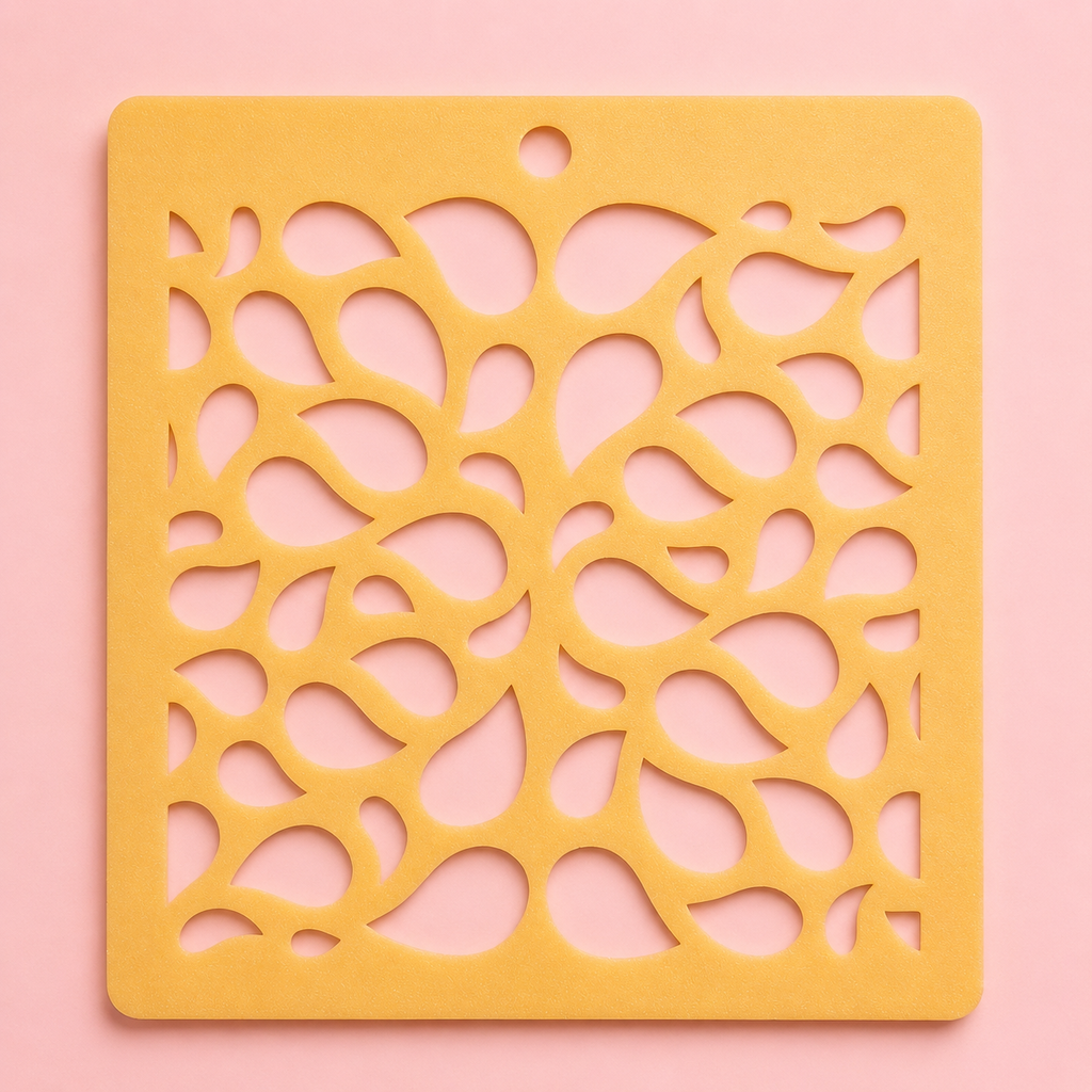 Stencil motif gouttes pour pâte polymère – Pochoir texture gouttes – ST-10