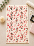 Feuille de transfert fleurs pour pâte polymère  – 7,5 x 12 cm – création bijoux DIY. TF98