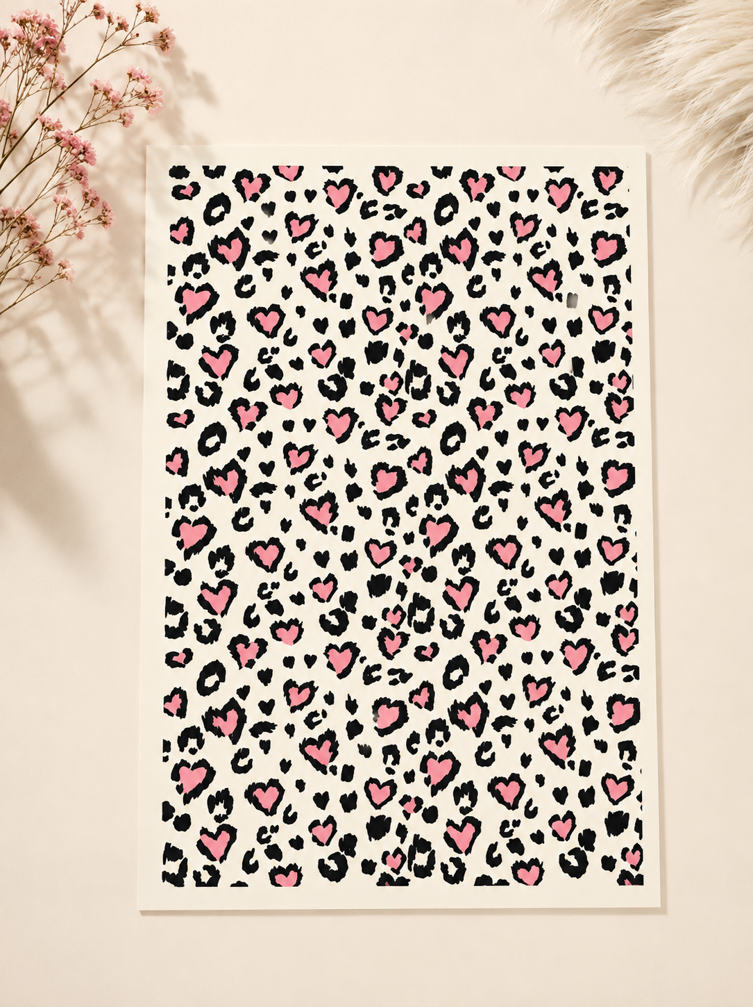 Feuille de transfert pour pâte polymère  – 10 x 14 cm – création bijoux DIY. TF158