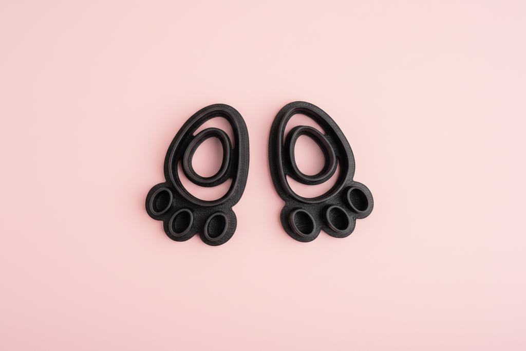 Lot de 2 emporte-pièces pour boucles d’oreilles – Formes graphiques ajourées – DIY argile polymère. EP-58