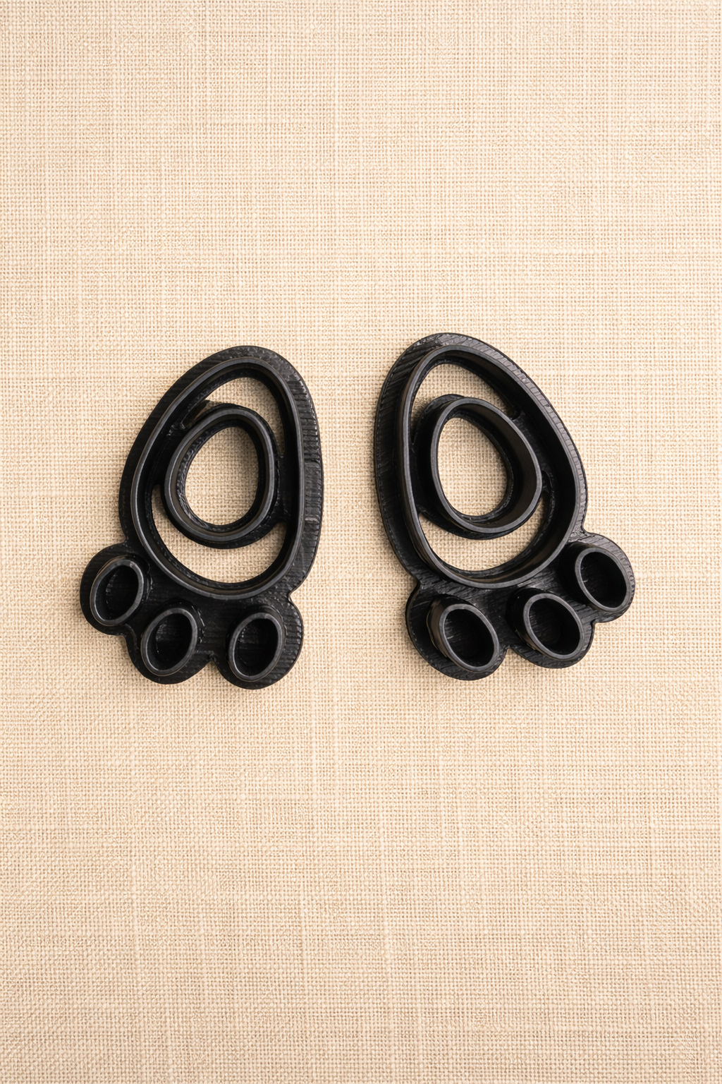 Lot de 2 emporte-pièces pour boucles d’oreilles – Formes graphiques ajourées – DIY argile polymère