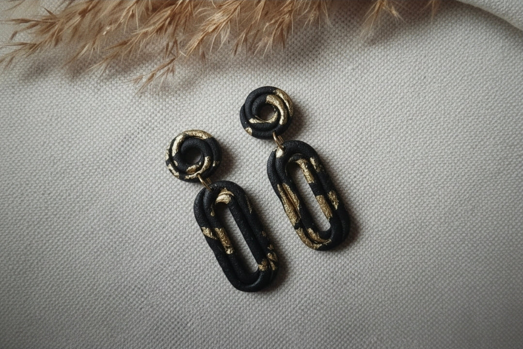 Emporte-pièces pour bijoux – DIY boucles d’oreilles – Formes ovales et rondes ajourées – Lot de 2