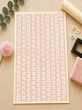Feuille de transfert fleurs pour pâte polymère  – 7,5 x 12 cm – création bijoux DIY. TF108