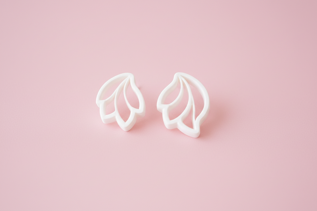 Emporte-pièces pour boucles d’oreilles – Lot de 2 – Forme feuille allongée – DIY bijoux. EP-87