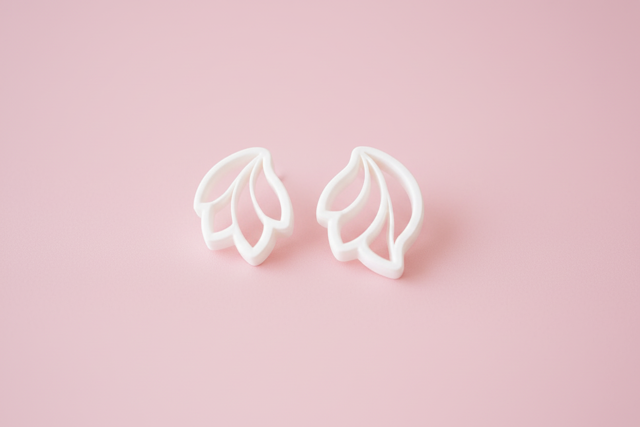 Emporte-pièces pour boucles d’oreilles – Lot de 2 – Forme feuille allongée – DIY bijoux. EP-87