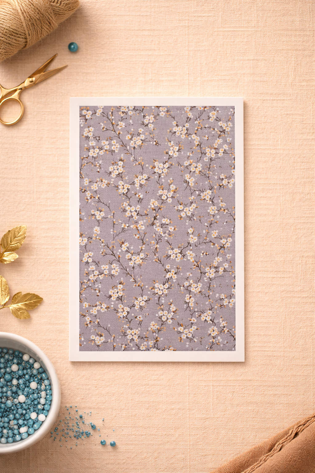 Feuille de transfert pour pâte polymère – Motifs floraux et créatifs – 7 × 12 cm. TF02
