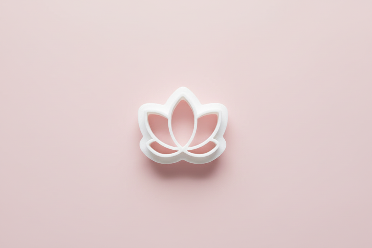 Emporte-pièce pour boucles d’oreilles – Fleur lotus ajourée – DIY argile polymère EP-03