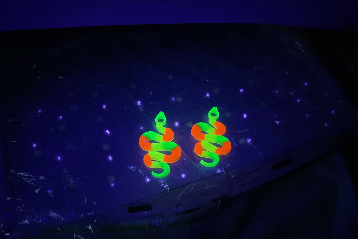 Pampilles Serpent Fluo Vert & Orange