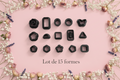 Kit 15 Mini Emporte-pièces Géométriques & Fleurs – 1 à 2 cm – Découpe bijoux pâte polymère – Fabriqué en France
