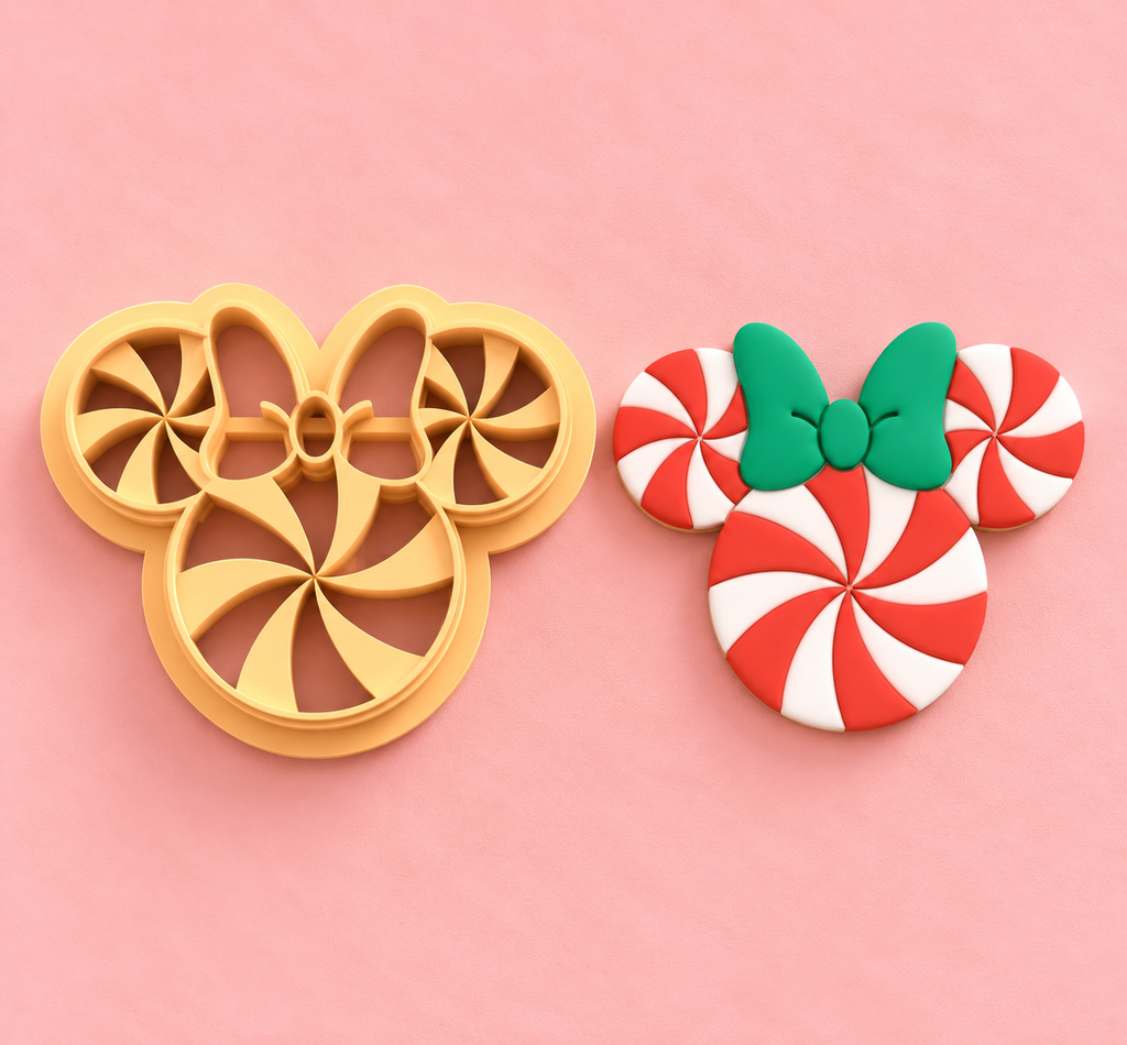 Emporte-pièce Tête de souris bonbons de Noël – 25 à 45 mm – EP-785