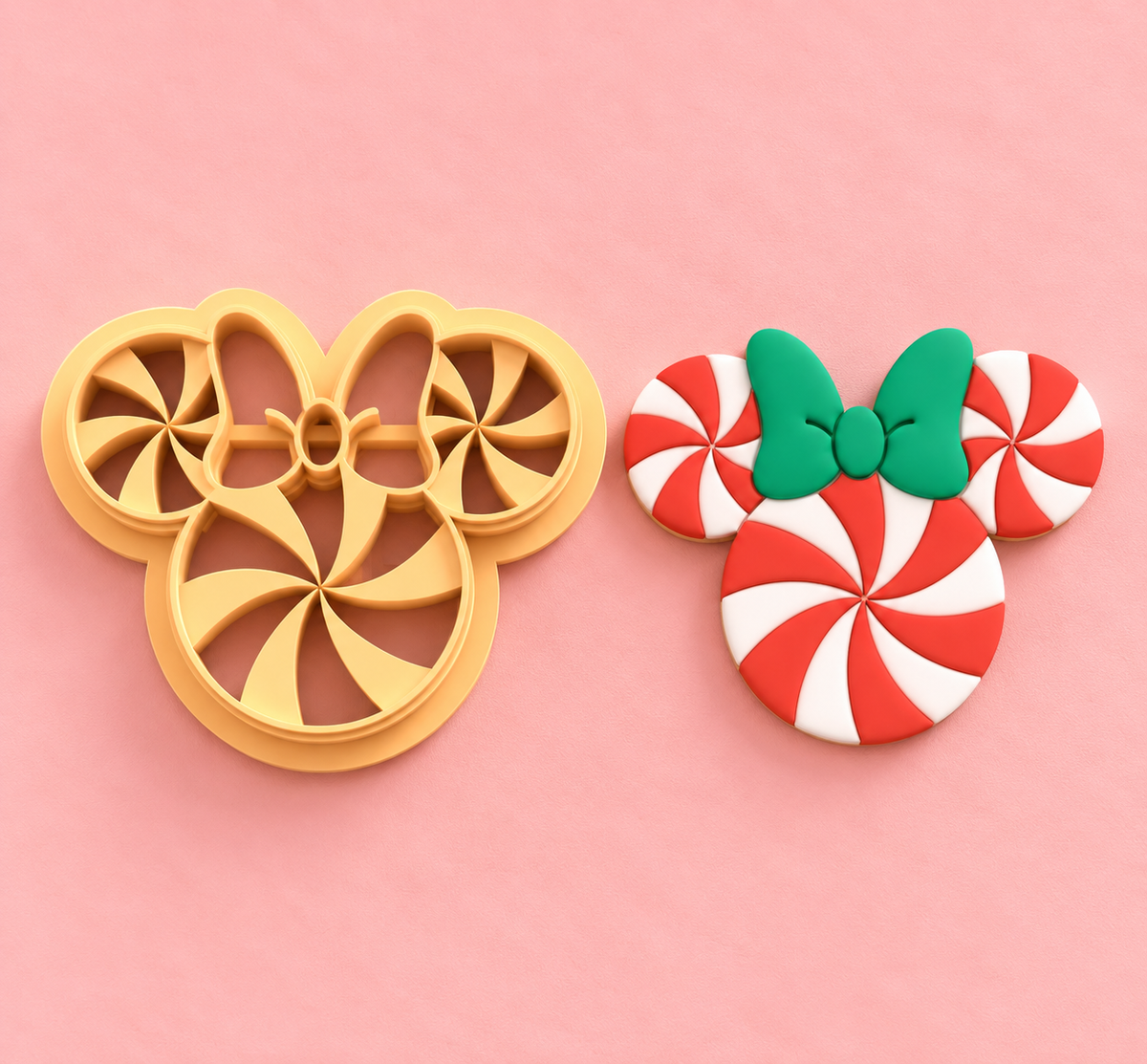 Emporte-pièce Tête de souris bonbons de Noël – 25 à 45 mm – EP-785